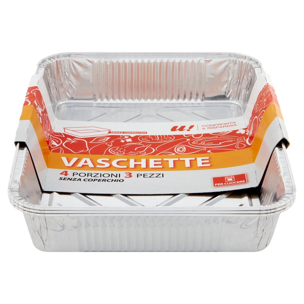 3 Vaschette 4 Porzioni U! Confronta e Risparmia